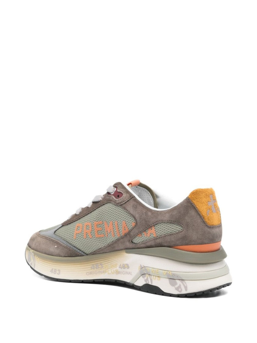 Premiata Premiata Gray Sneakers With Suede