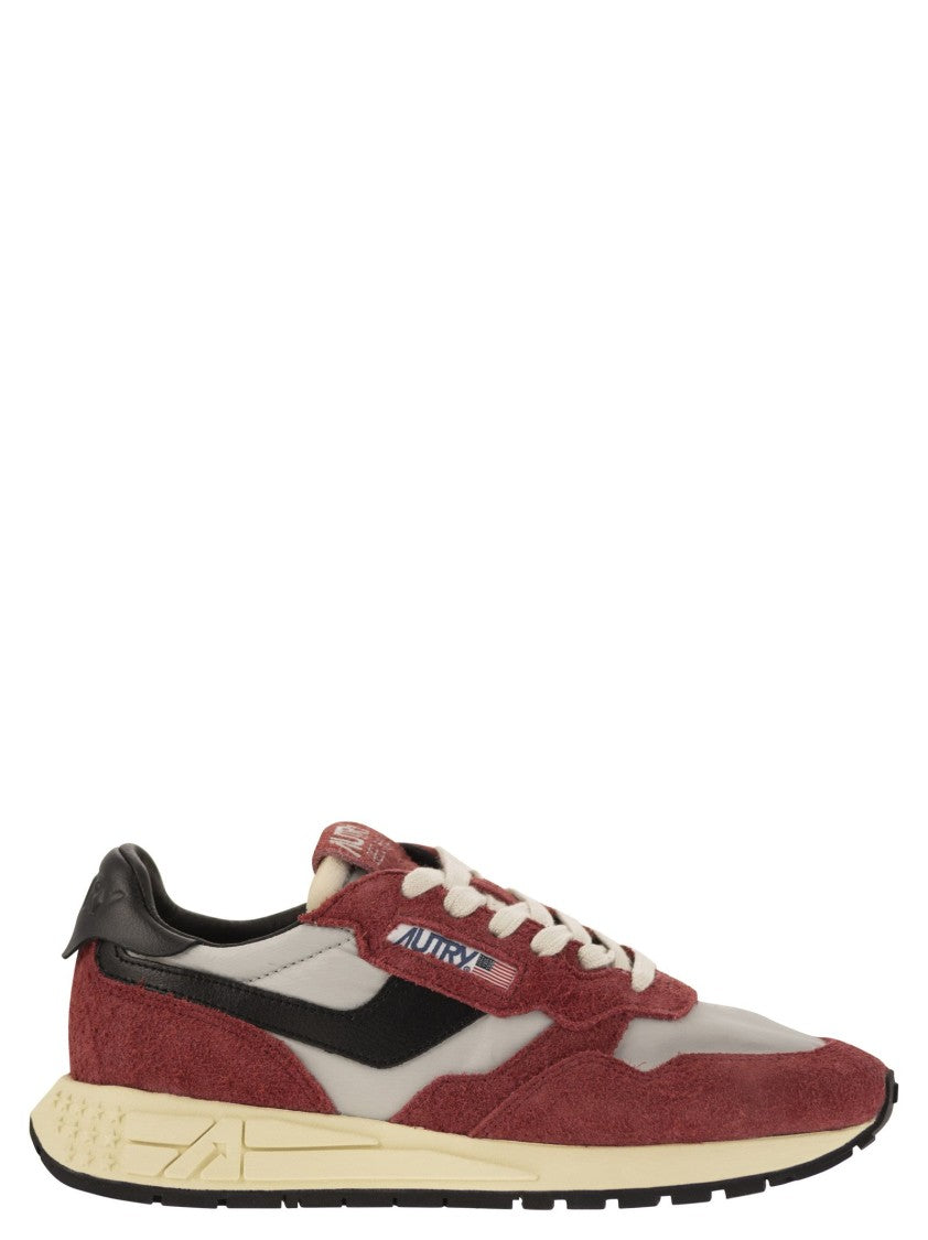 Autry Reelwind - Suede And Technical Textile Trainer