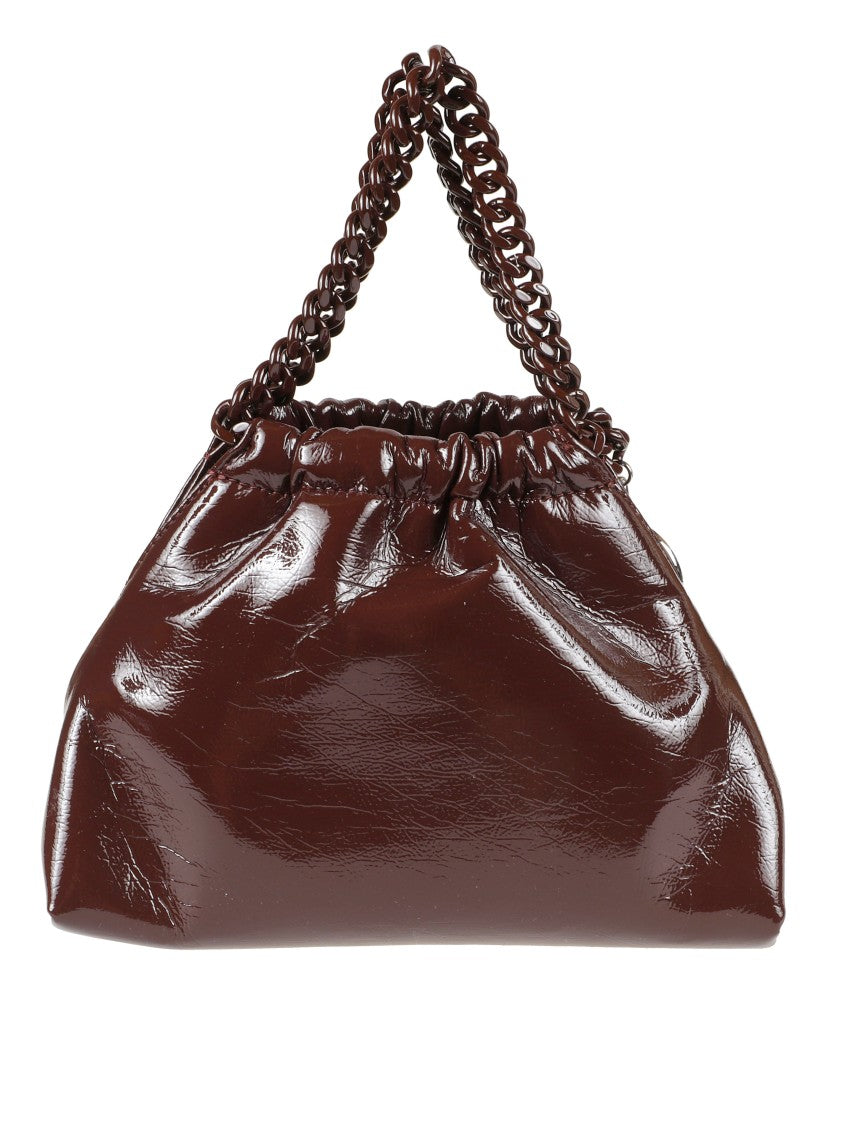 Stella Mccartney Brown Handbag With Chain Handle