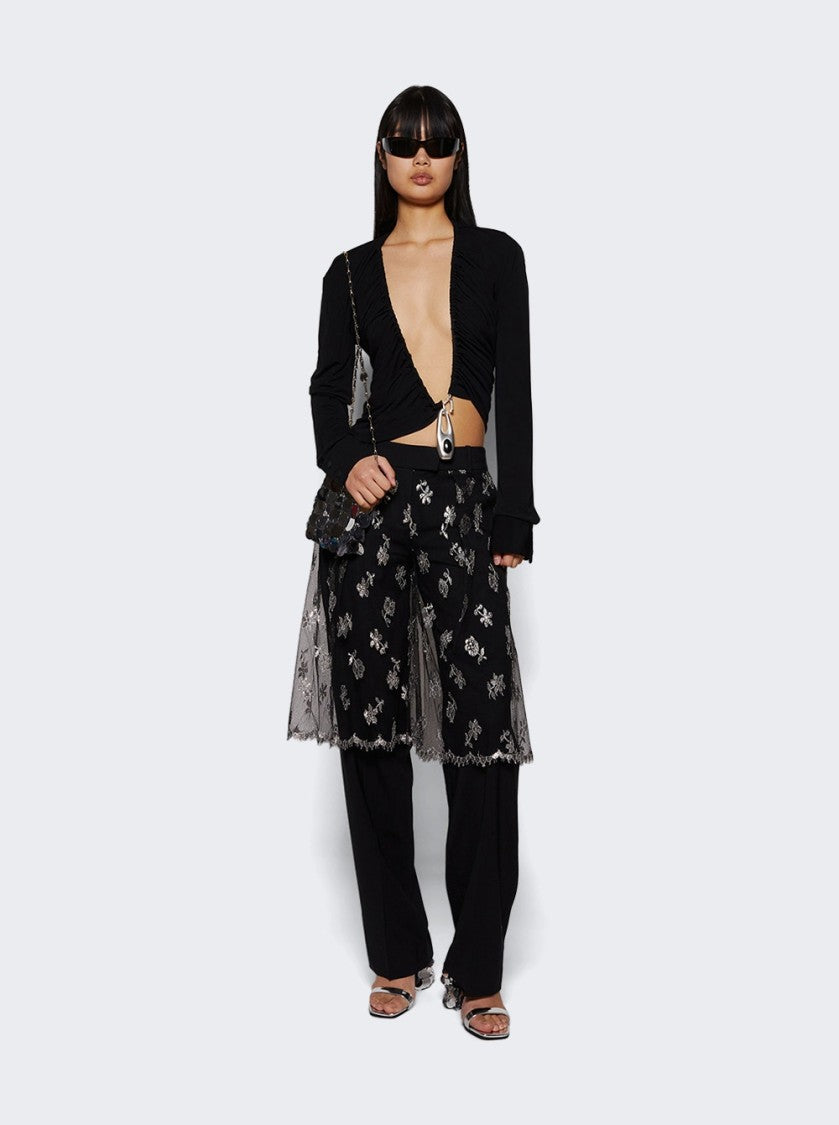 Christopher Esber Lace Sarong Trouser Black
