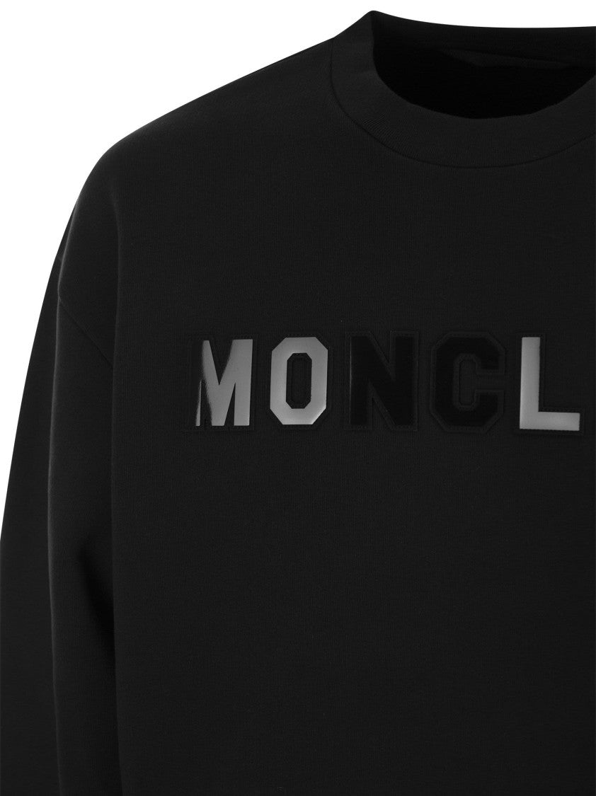 Moncler Oversized Cotton Jersey Sweatshirt