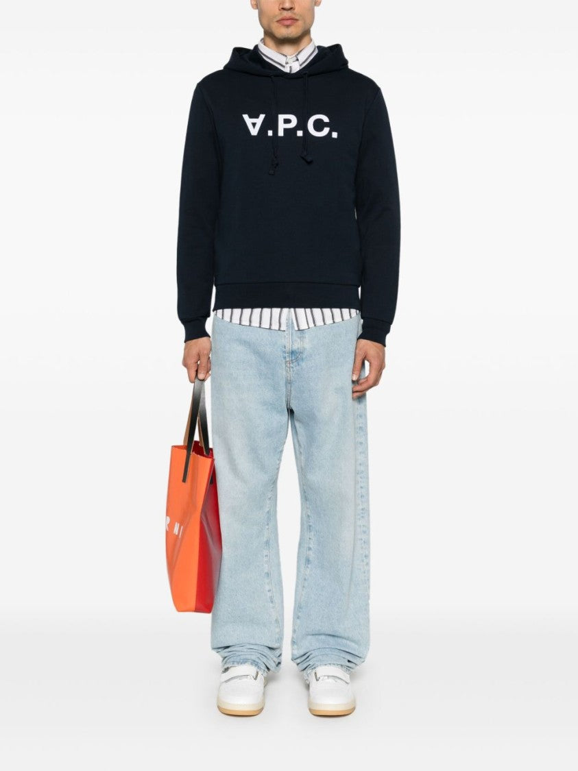 A.P.C. Midnight Blue Organic Cotton Blend Hoodie