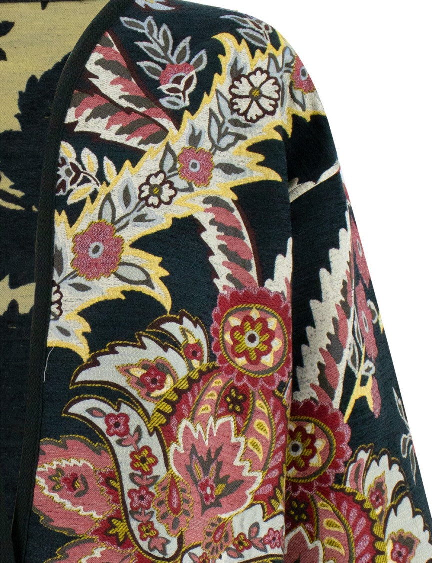 Etro Multicolor Jacket With Jacquard Motif