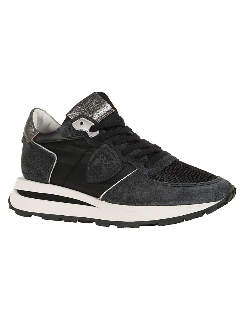 Philippe Model Sneakers With Material Blend And Unmatched Comfort