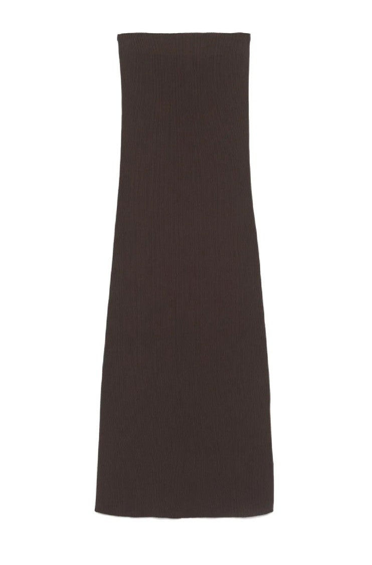 Max Mara Ribbed Maxi Skirt With Fitted Silhouette