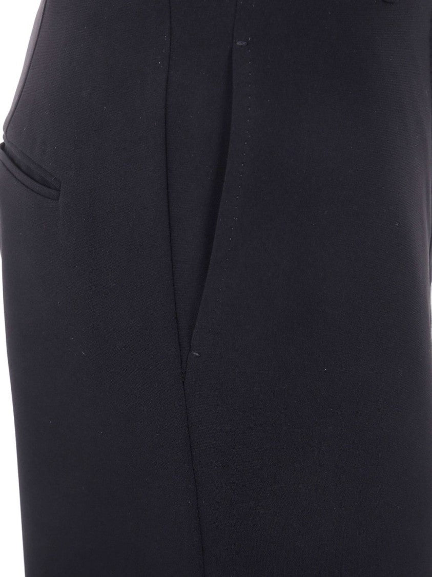 Max Mara Wide-Leg Trousers With Belted Waist And Minimalist Design