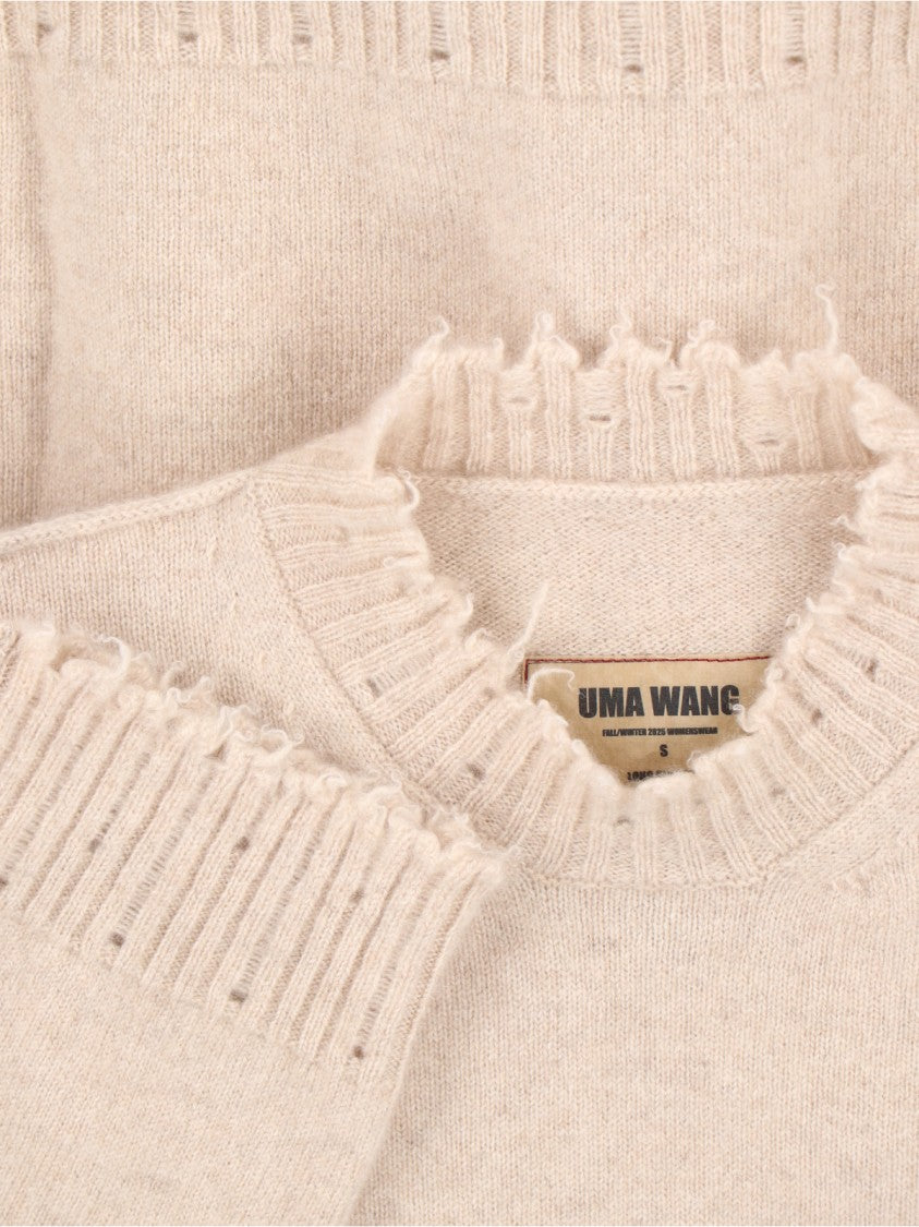 Uma Wang Crewneck Sweater – Beige