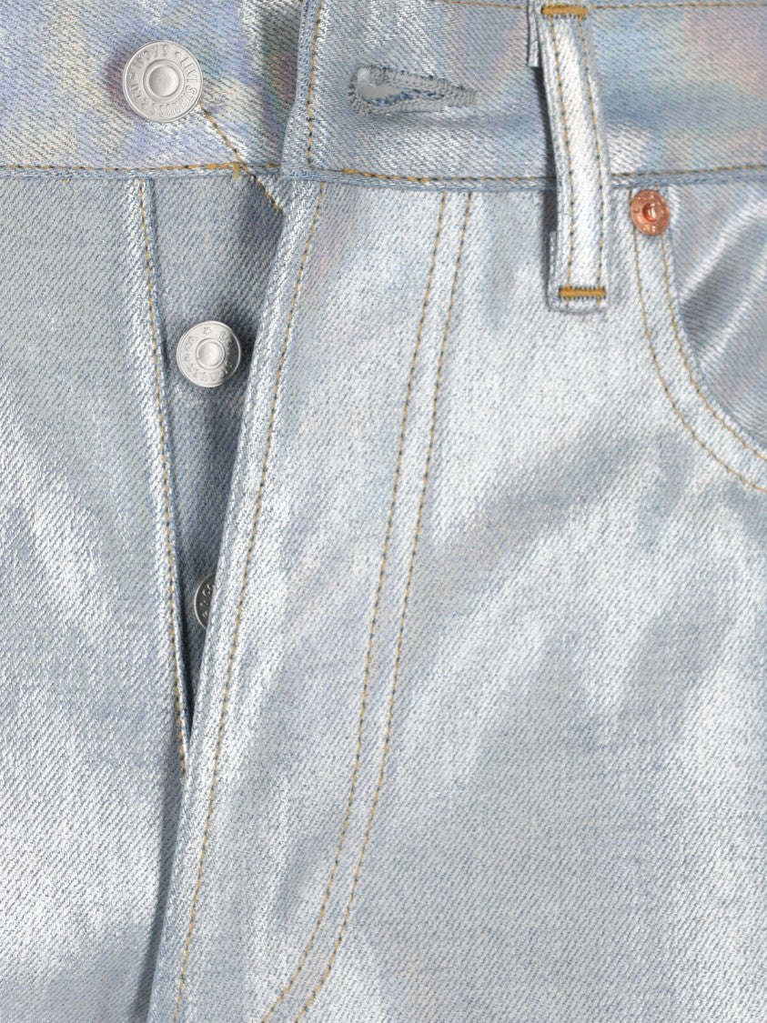 Junya Watanabe Metallic Jeans – Silver