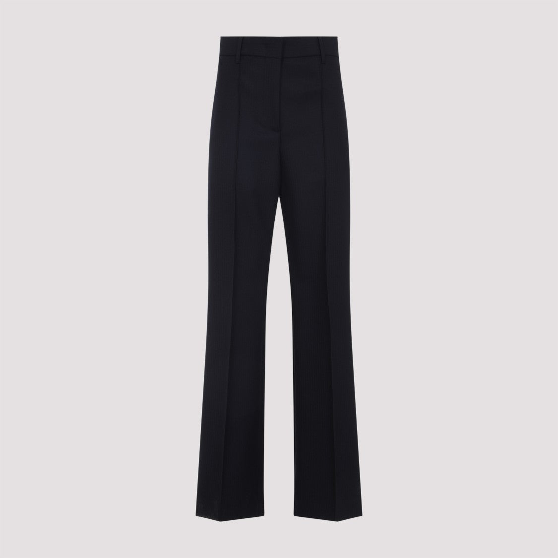 Prada High-Waisted Wide-Leg Trousers In Virgin Wool
