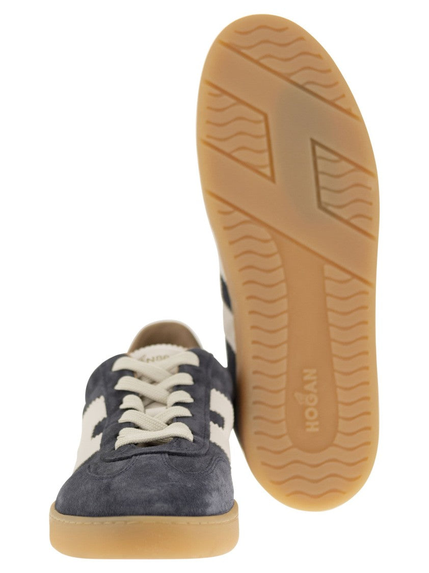 Hogan Retro-Inspired Cool Sneakers With Suede Upper