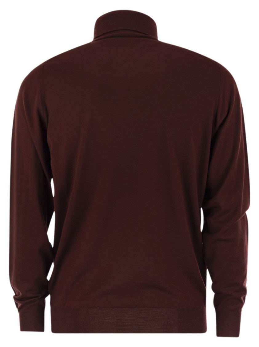 Fedeli Superfine Wool Turtleneck Derby