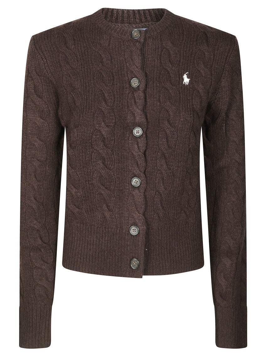 Polo Ralph Lauren Cable Knit Cardigan With Button Closure