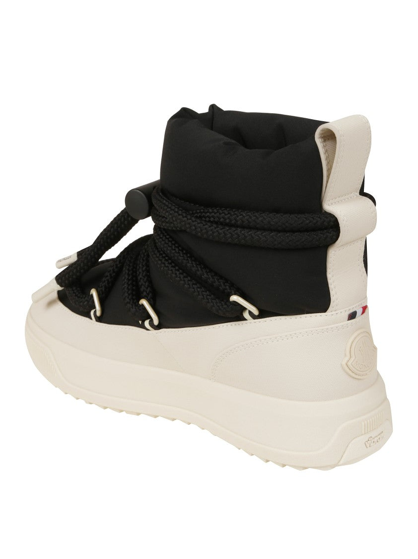 Moncler Ankle-High Boots With Smooth Finish And Sturdy Sole
