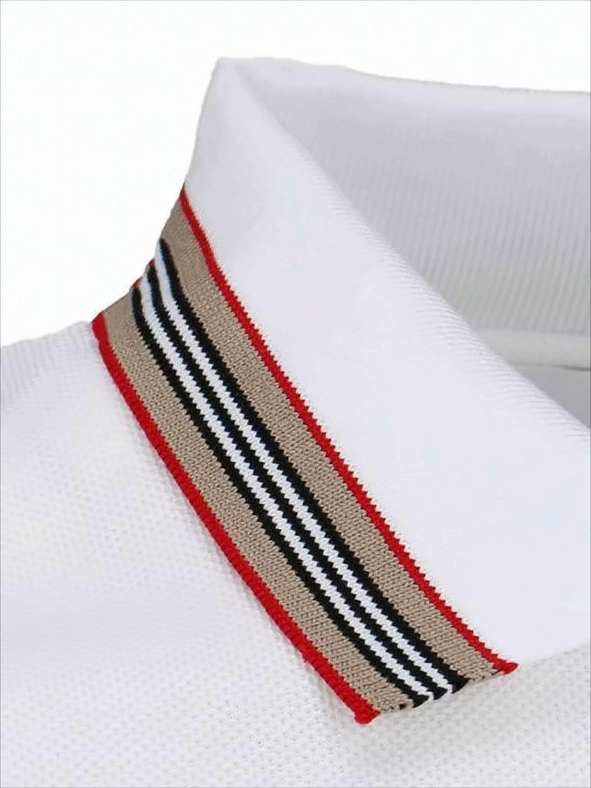 Burberry Textured Cotton Polo Shirt