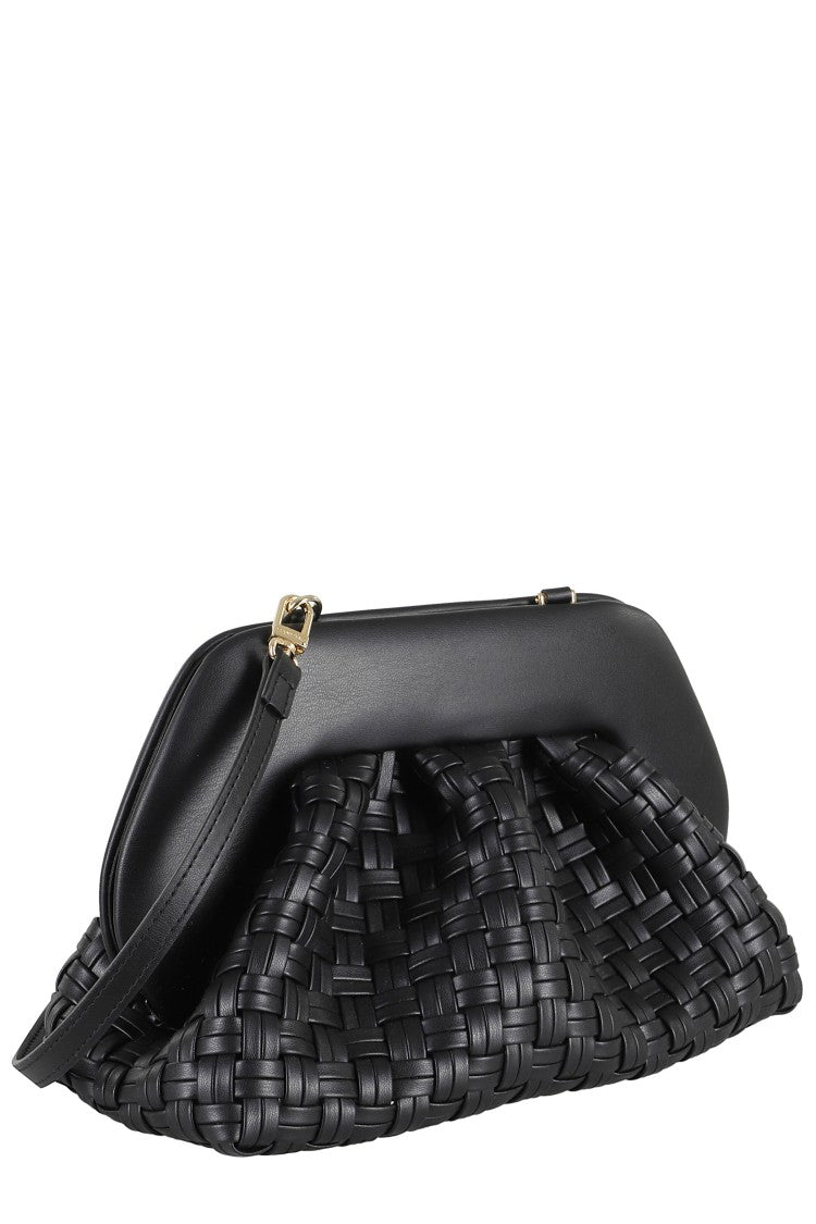 Themoirè Woven-Pattern Compact Bag