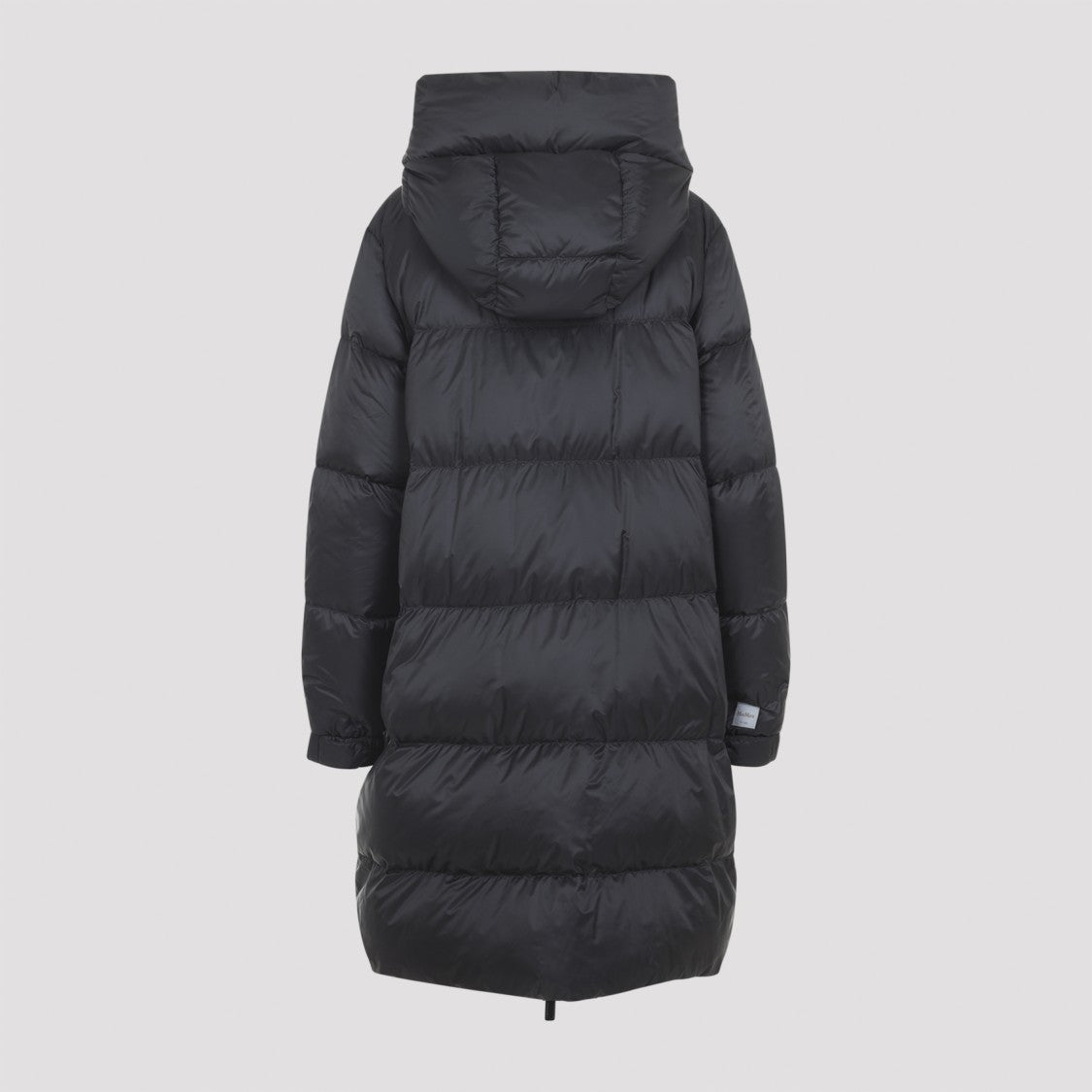 Max Mara Long Padded Quilt Design Jacket With High Collar And Hood