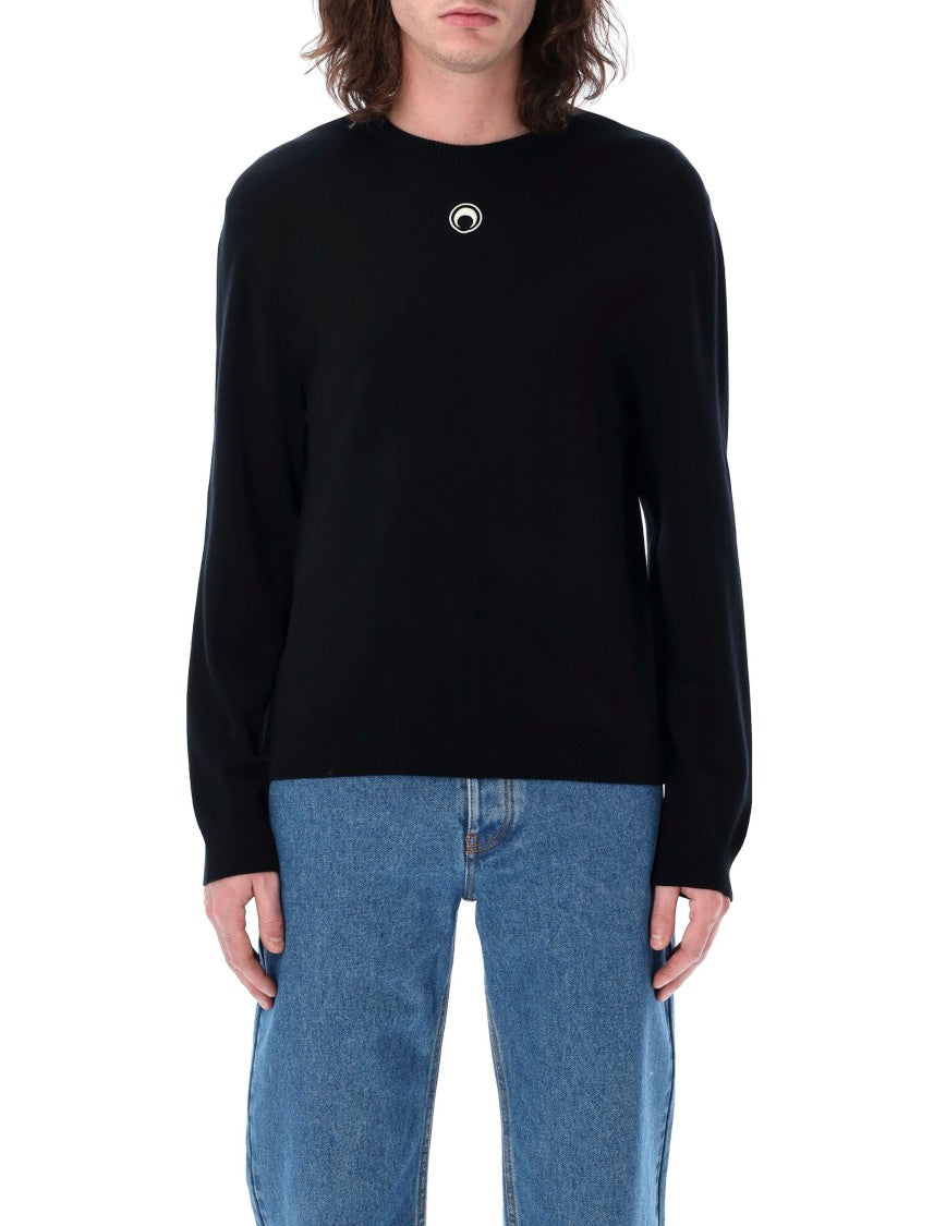 Marine Serre Moon Logo Knit Sweater