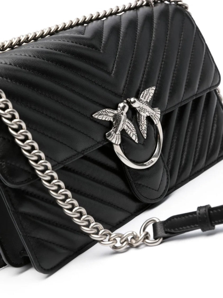 Pinko Love Bird Quilted Shoulder Bag