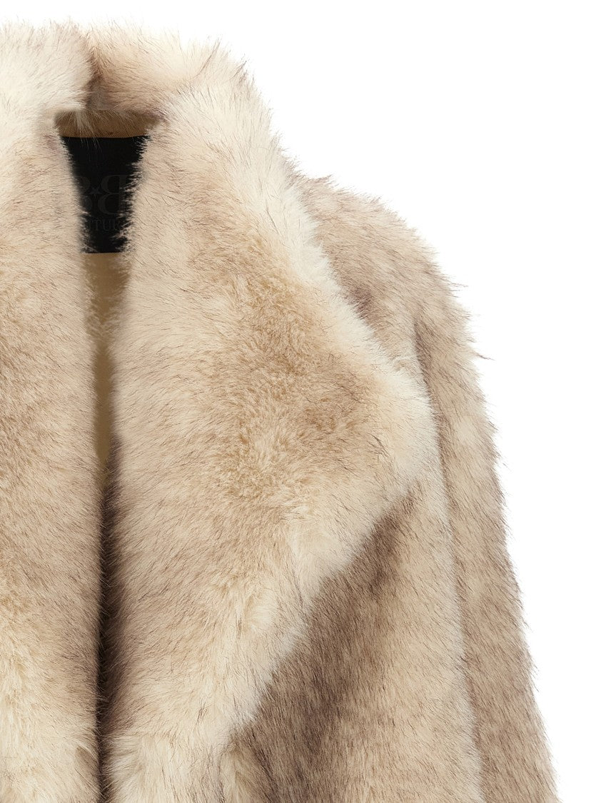 B&B Couture Faux Fur Short Hair Coat