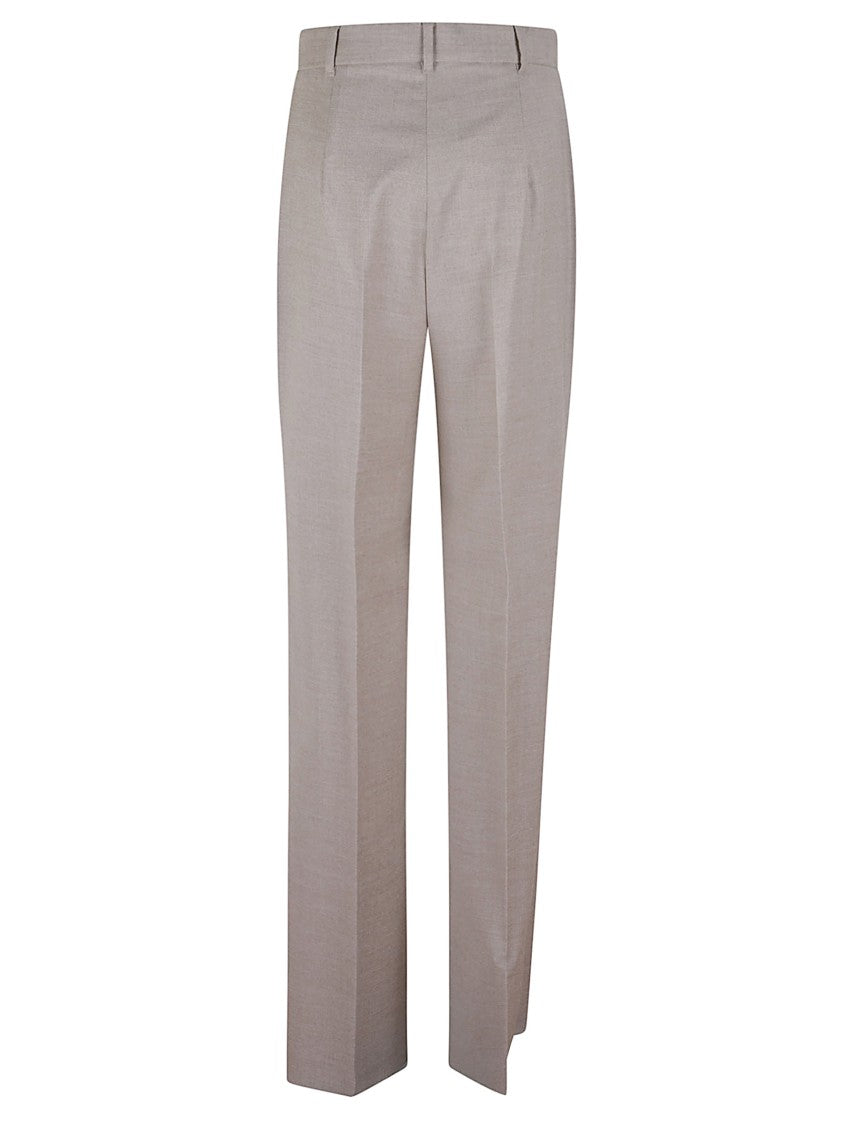 Max Mara Tailored Straight-Leg Trousers In Stretch Flannel