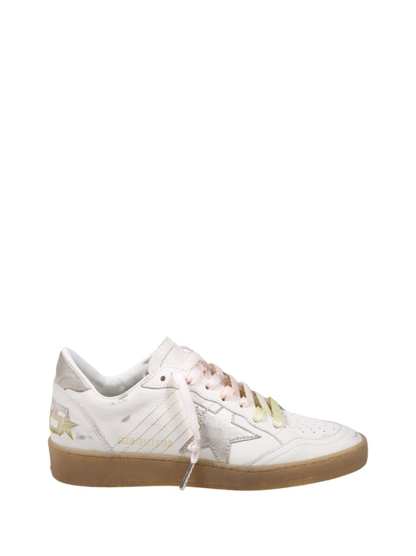 Golden Goose Ballstar Leather Upper Laminated Star Suede Heel