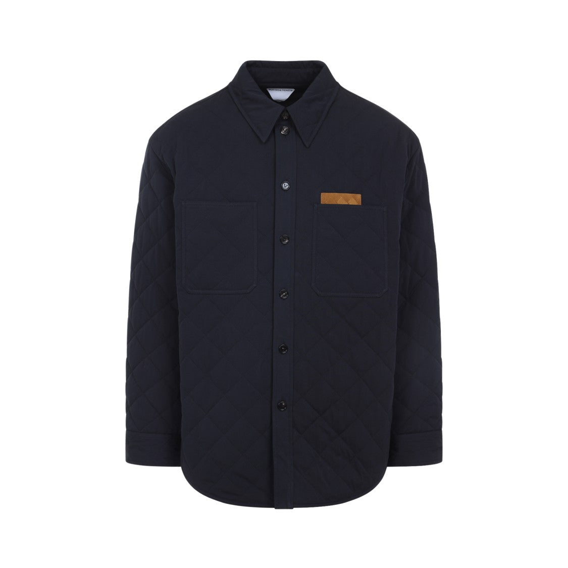 Bottega Veneta Quilted Blue Cotton Shirt