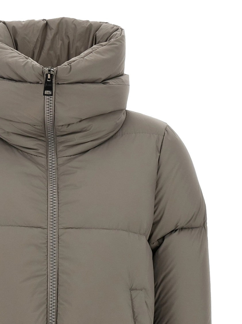 Herno A-Shape Goose Down Jacket With High Double-Layered Collar