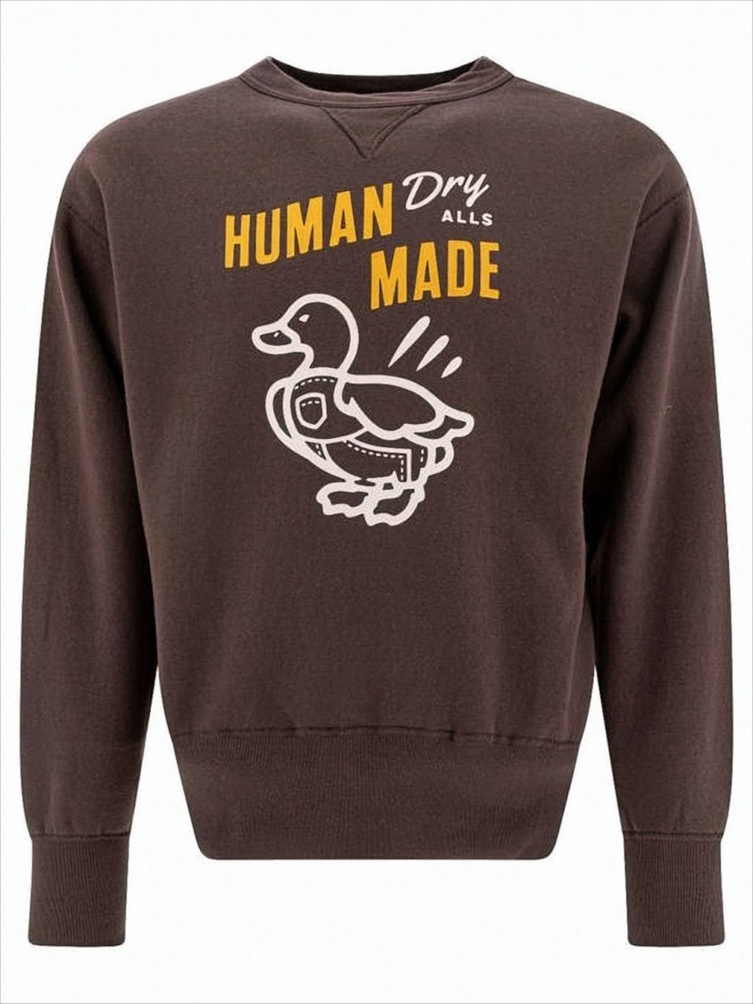 Humanmade Relaxed Fit Graphic Print Long-Sleeve Sweatshirt