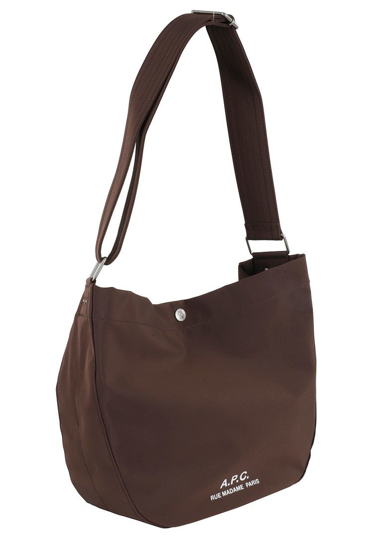 A.P.C. Contemporary Dark Brown Besace Journal Bag