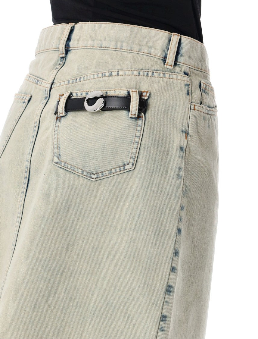 Coperni Denim Asymmetric Skirt