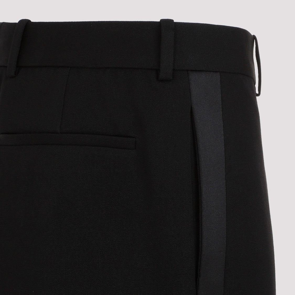 Saint Laurent Black Wool Trouser Tux