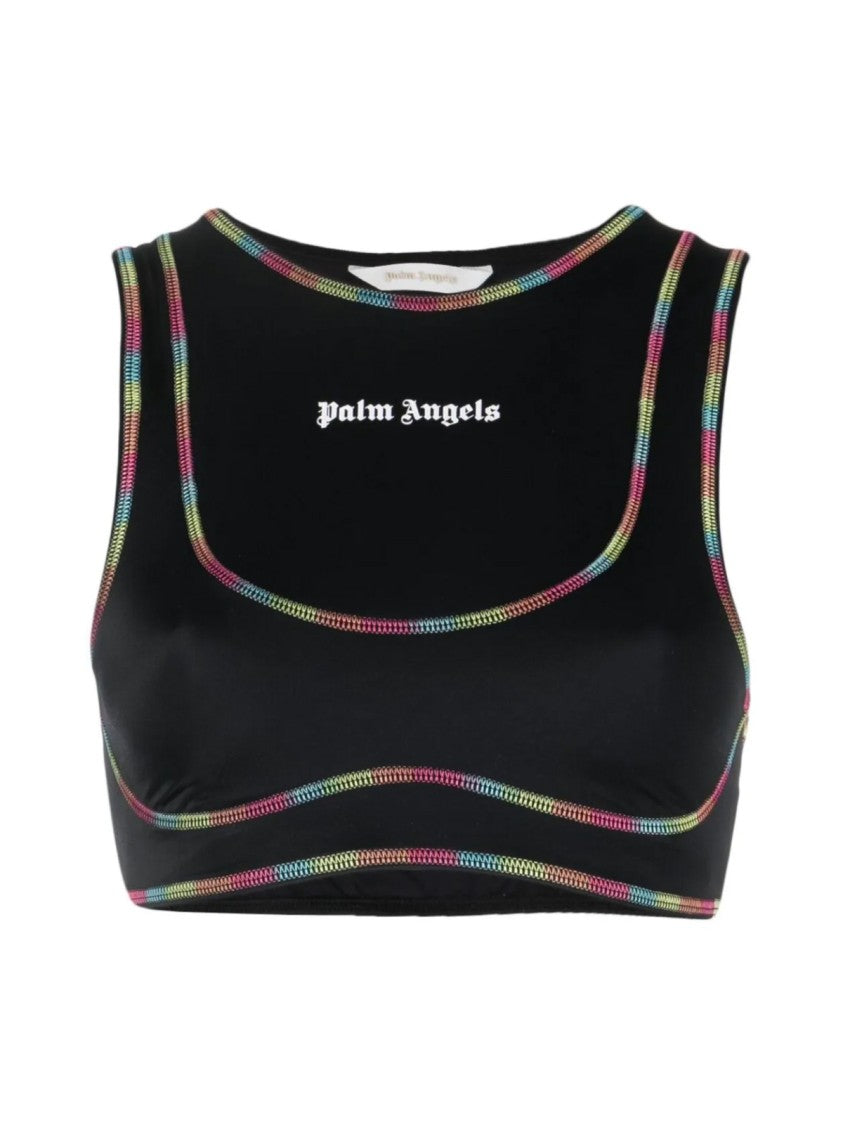Palm Angels Rainbow Miami Logo Training Top