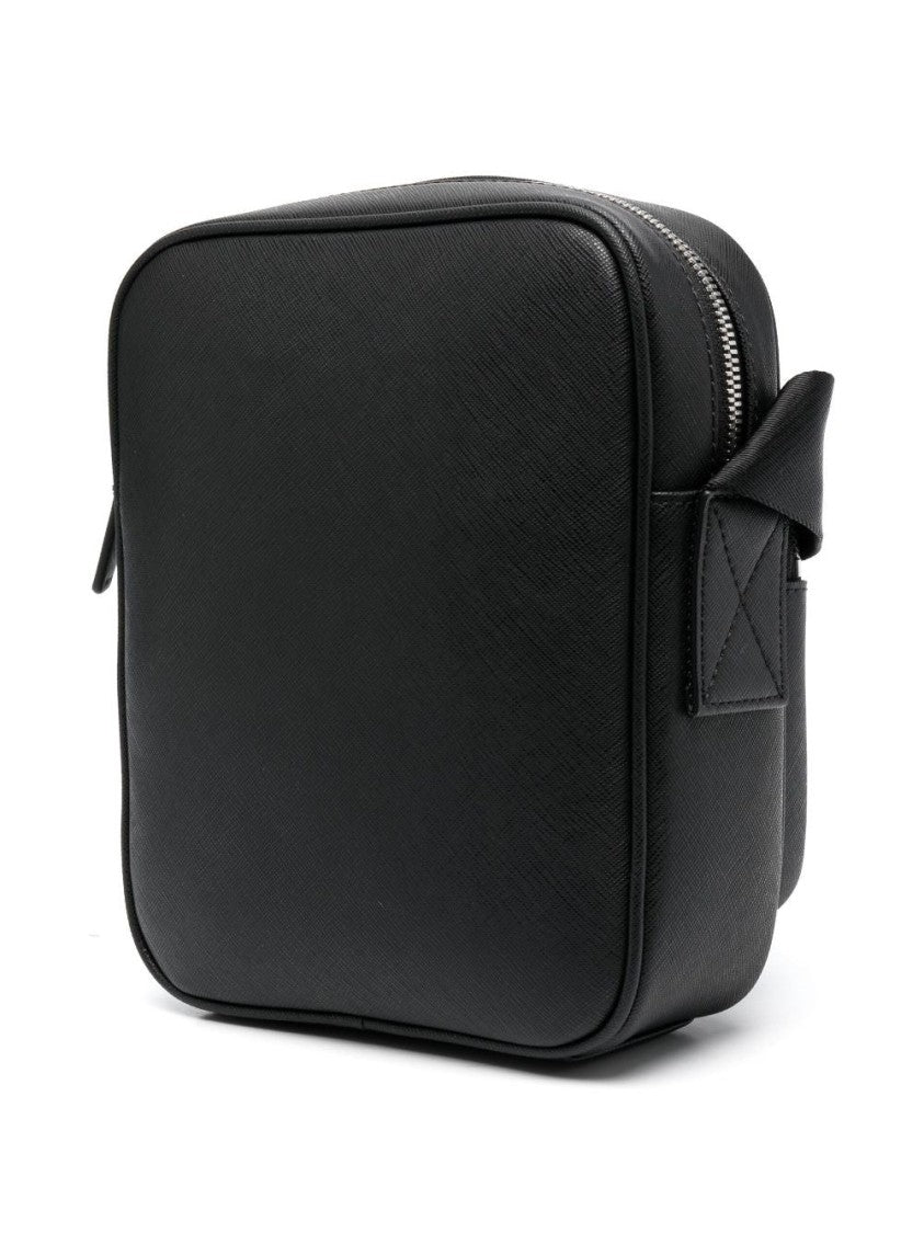 Emporio Armani Textured Black Messenger Bag