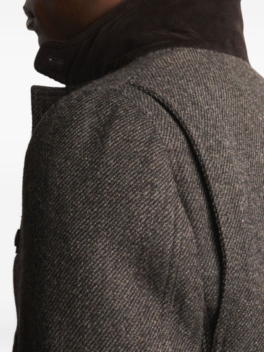 Fay Tailored Men's Coat With Structured Silhouette