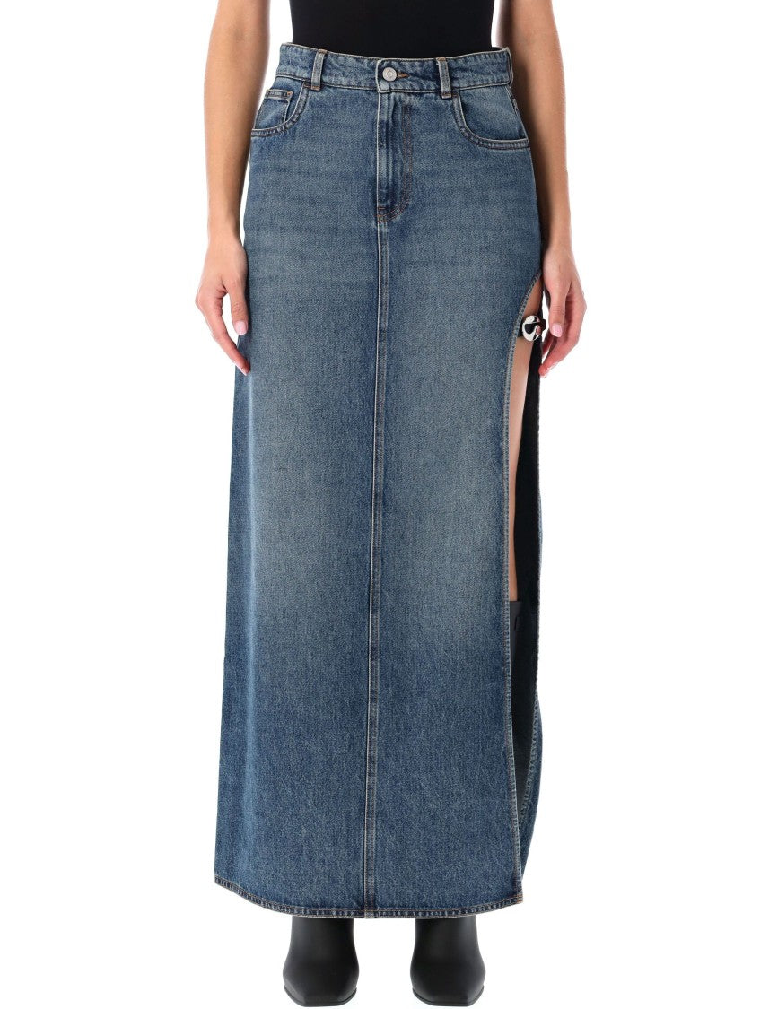 Coperni Denim Long Skirt