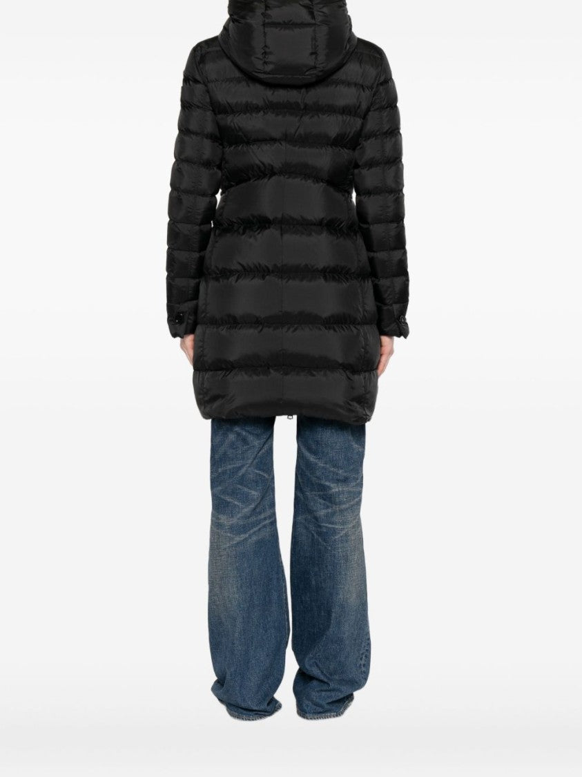 Peuterey Quilted Black Parka With High Collar