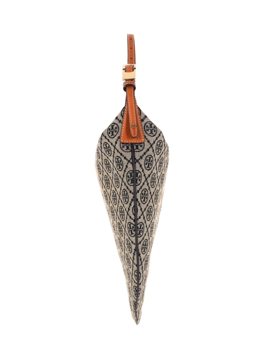 Tory Burch T Monogram Balloon Bag – Beige