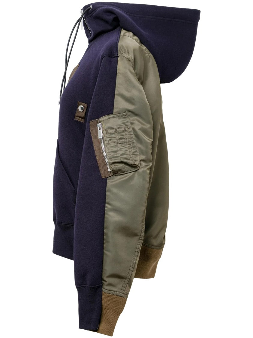 Sacai Sponge Texture Hooded Sweatshirt