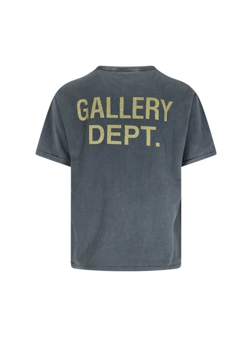 Gallery Dept. Timeless Black T-Shirt With Round Neckline And Short Sleeves