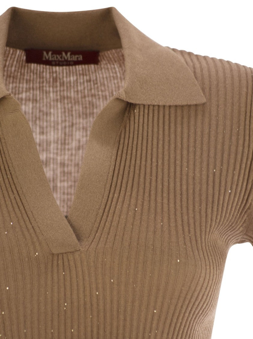 Max Mara Uberta - Wool And Silk Polo Shirt