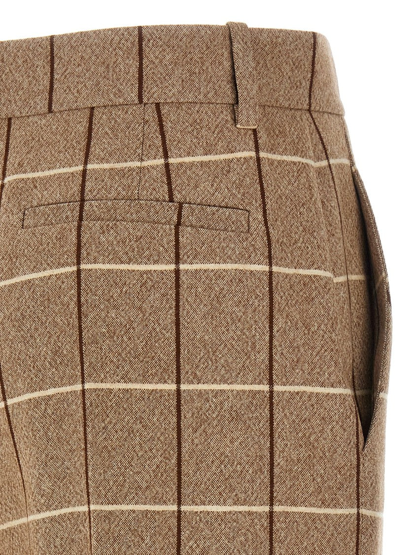 Valentino Garavani Valentinogaravani Wool Pants With Window Pattern