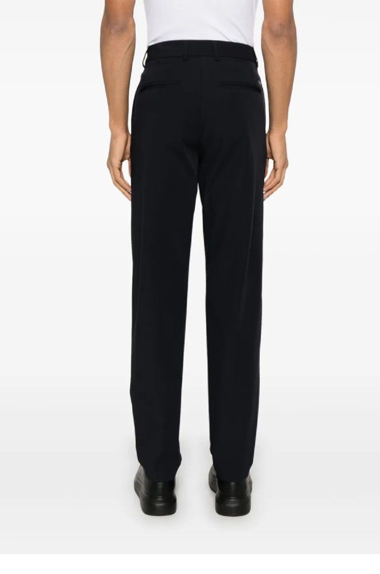 Emporio Armani Tailored Black Trousers With Classic Waistband