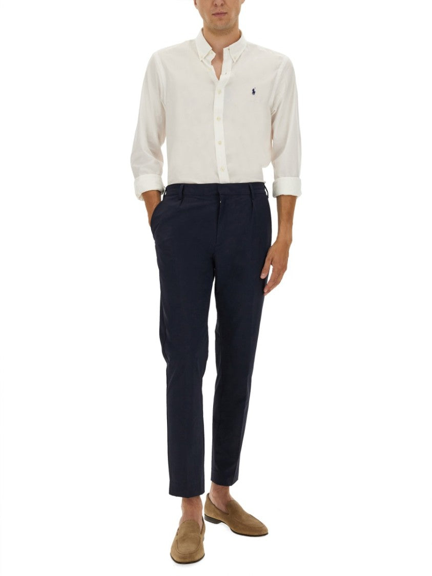 Polo Ralph Lauren Slim Fit White Button-Up Shirt
