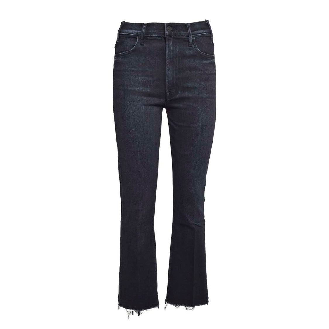Mother Straight-Leg Denim Ankle Fray Jeans