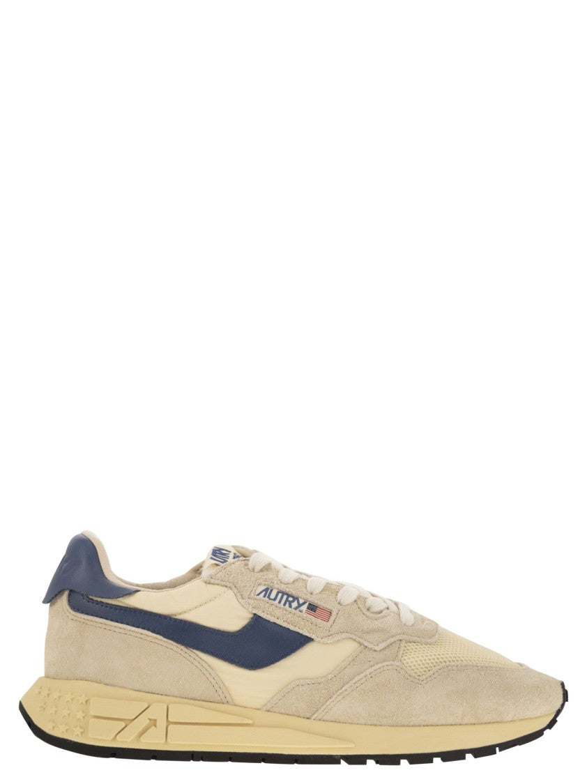Autry Reelwind - Suede And Technical Textile Trainer