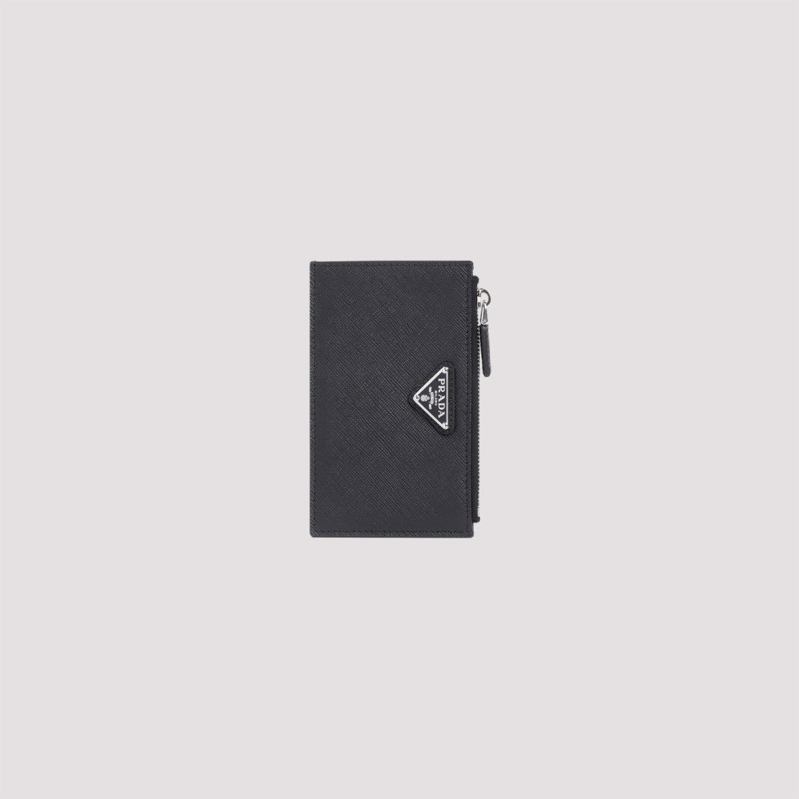 Prada Black Calf Leather Credit Card Case