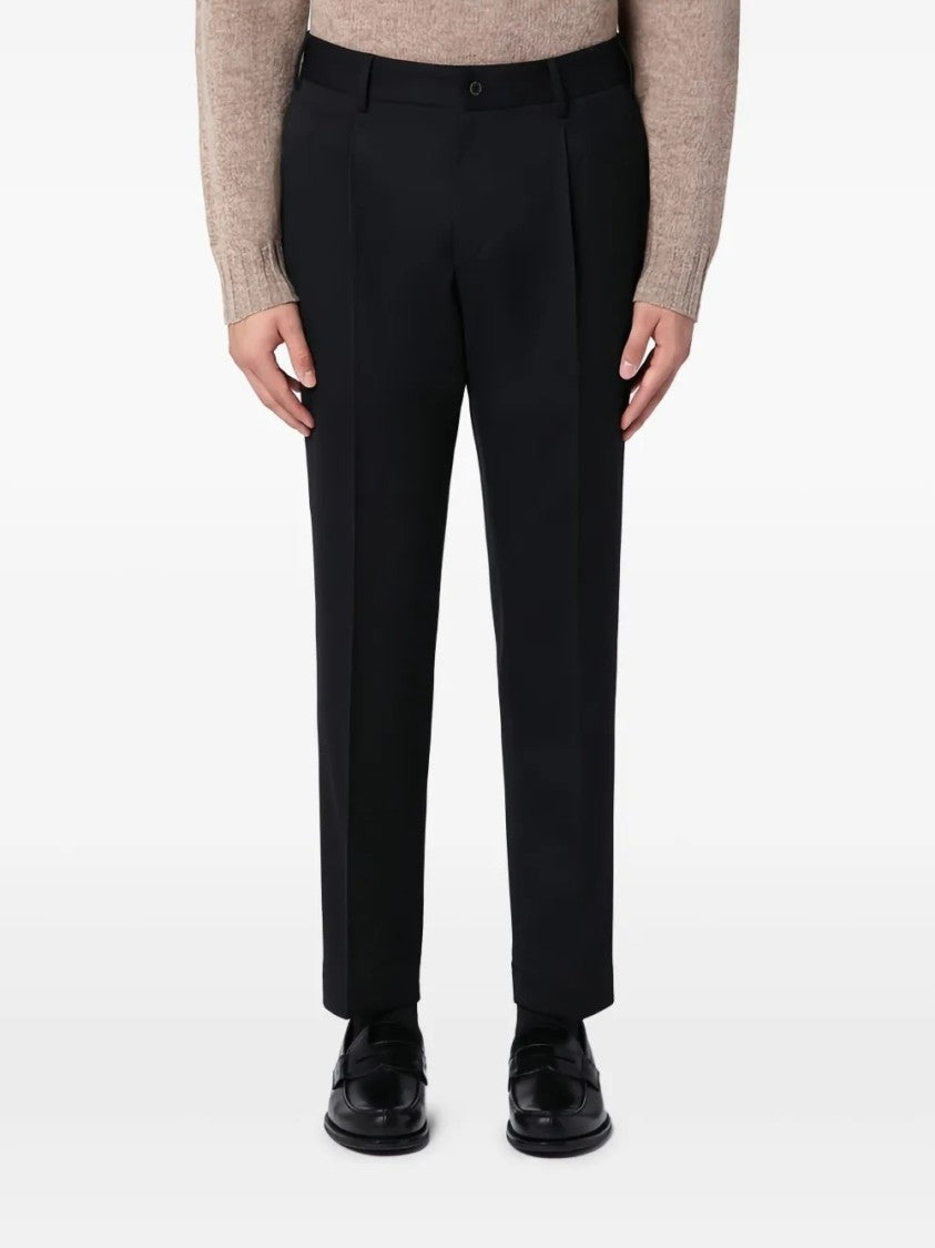 Santaniello Single-Pin Cropped Ankle Trousers