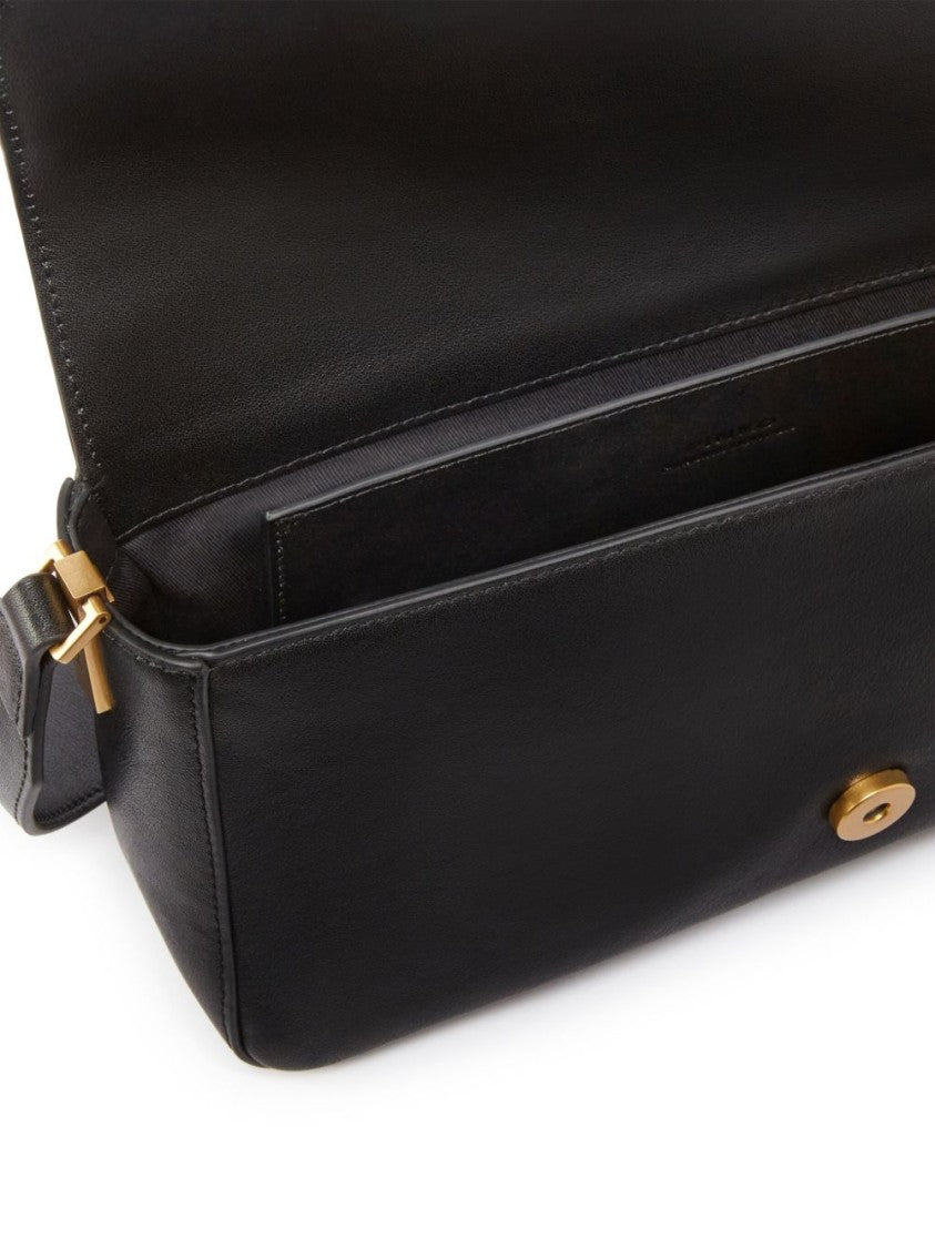 Pinko Soft Leather Slouchy Shoulder Bag