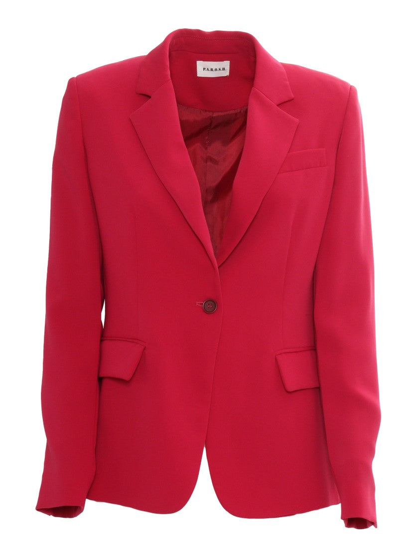 P.A.R.O.S.H. Tailored Single-Breasted Blazer With Notch Lapel