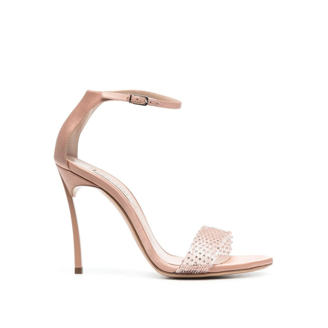 Casadei 100Mm Blade Twenties Satin Sandals